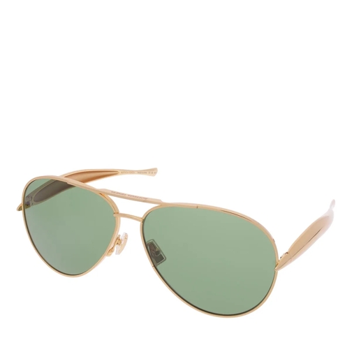 Bottega Veneta Sonnenbrille BV1305S-001 Gold-Gold-Green