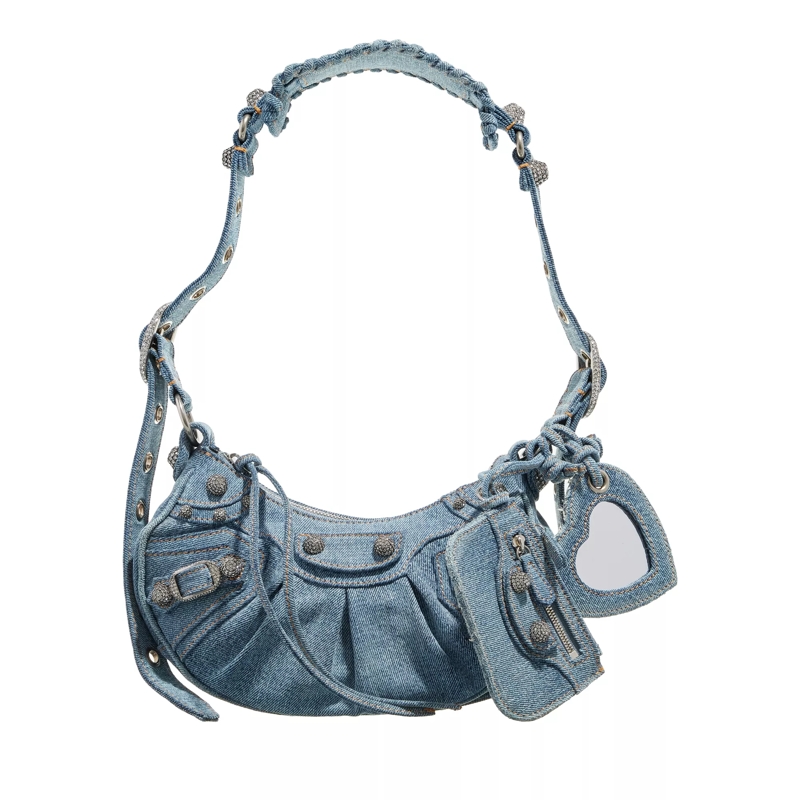 Balenciaga Crossbody Bag Le Cagole XS Shoulder Bag Denim Blue