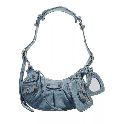 Balenciaga Le Cagole XS Shoulder Bag Denim Blue Crossbody Bag