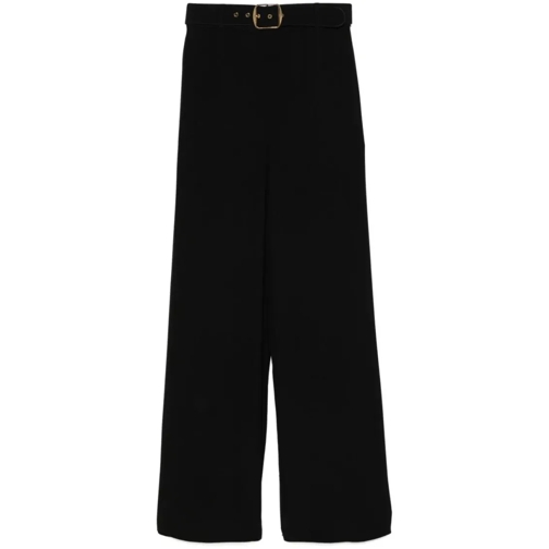 Zimmermann  Belted Wide Leg Trousers Black