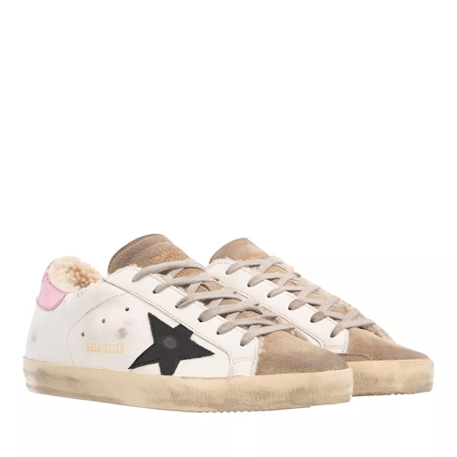 Golden Goose Leather Upper Shoes White Ice Black lage-top sneaker