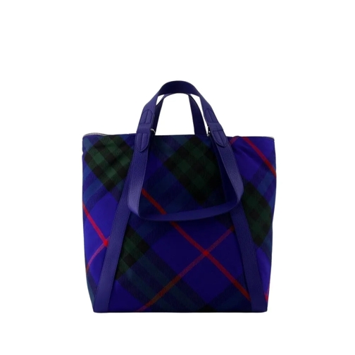 Burberry Medium Shopper Bag - Synthetic - Blue Blue Draagtas