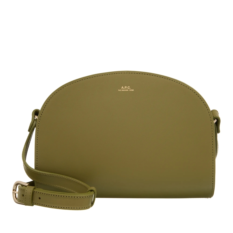 A.P.C. Crossbody Bag Sac Demi-Lune Clay Green