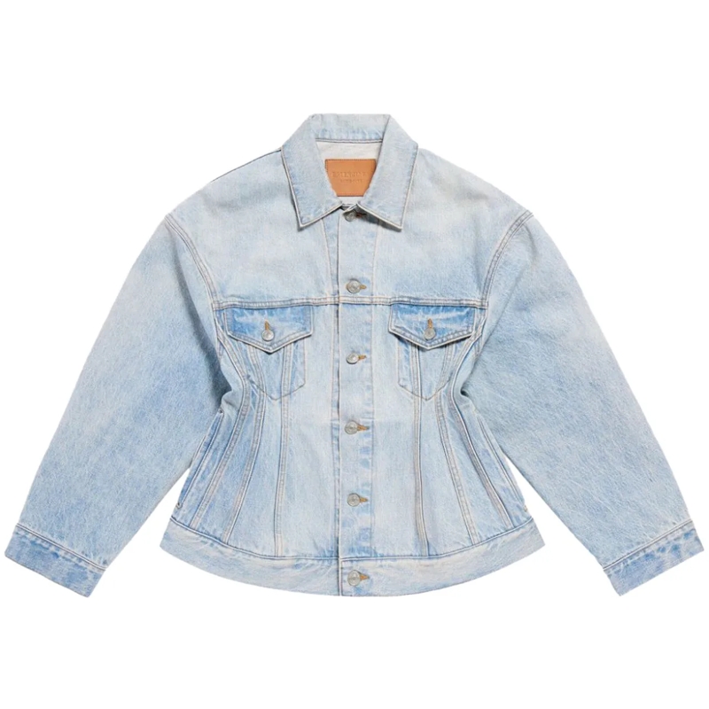 Balenciaga Übergangsjacke Coats Clear Blue blau