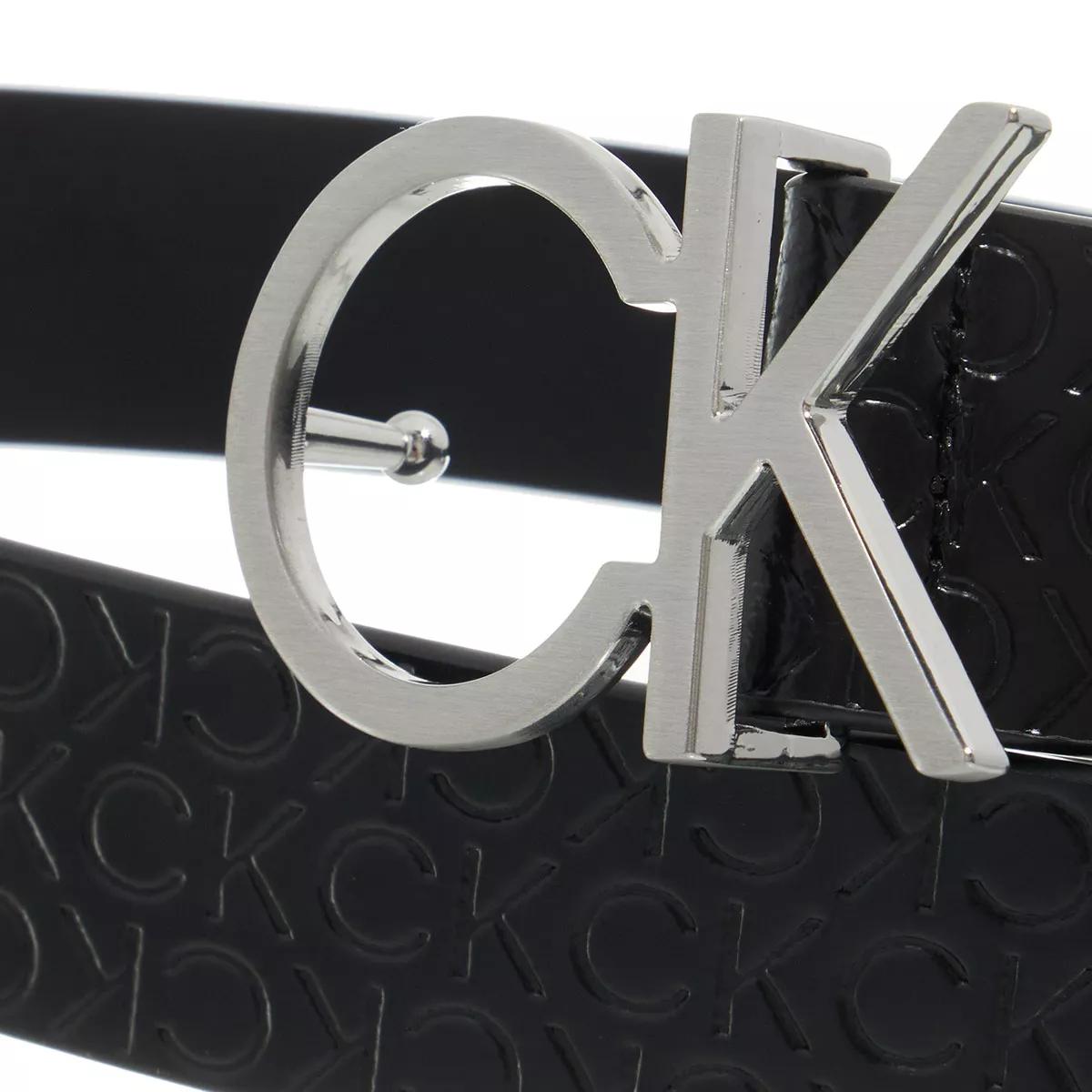 Calvin Klein Re Lock Ck Logo Belt 30Mm Emb Mn Ck Black | Ledergürtel