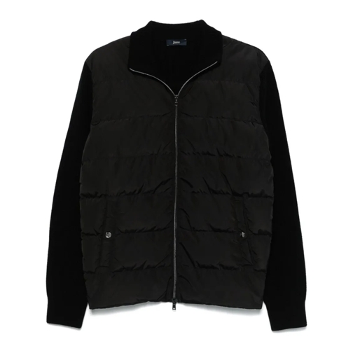 Herno Vest Black Knitted Sweater Black