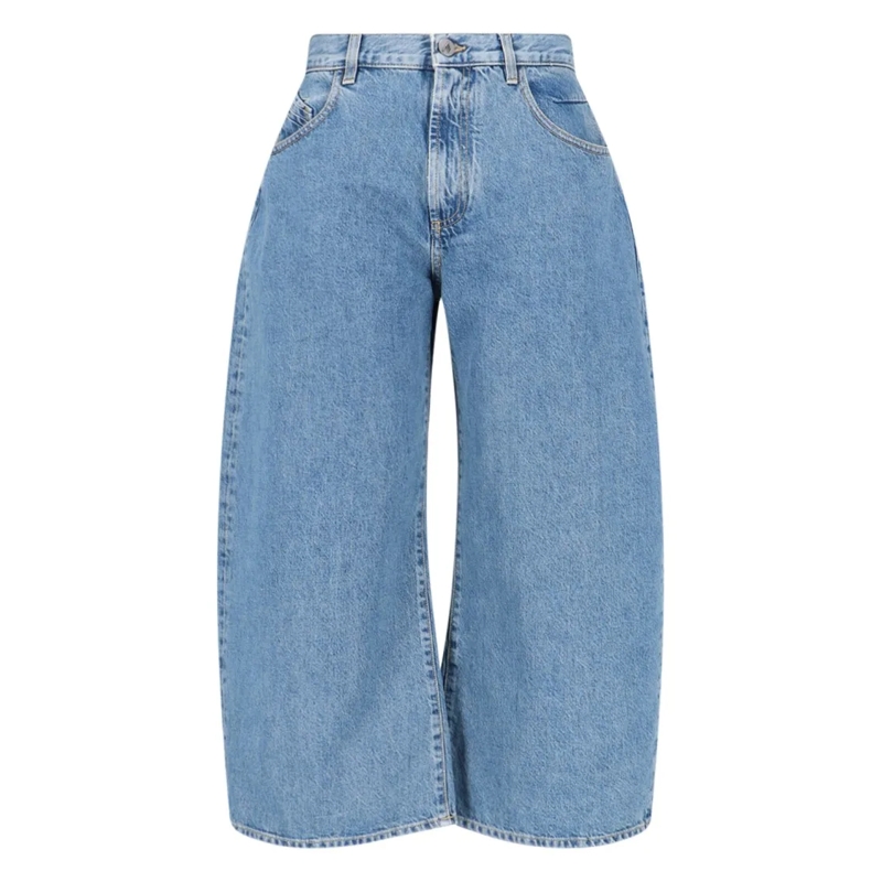 The Attico Jeans Crop Jeans – Light Blue Blue