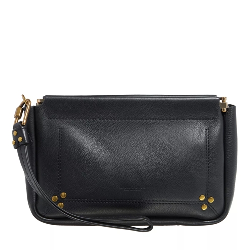 Jerome Dreyfuss Clap M Noir Brass Calfskin Clutch