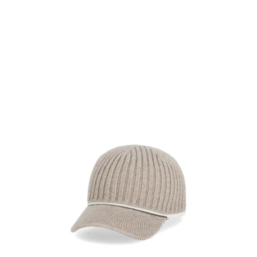 Brunello Cucinelli  Baseball Cap With Jewel Grey