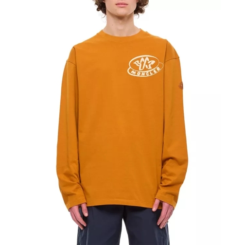Moncler Ls Cotton T-Shirt Orange 