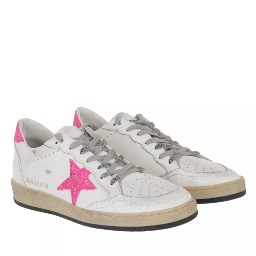 Golden Goose Ball Star Sneakers White/Pink lage-top sneaker