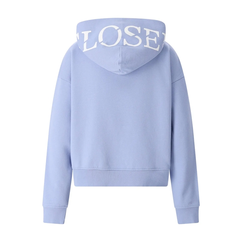 Closed Pull Hoodie mit Logoprint blau(Image 2)
