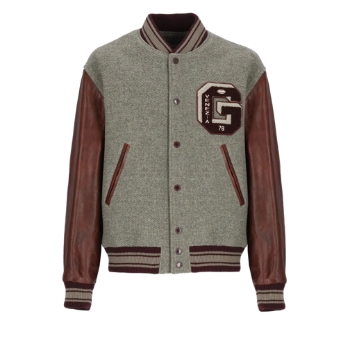 Golden Goose Wool Bomber Jacket Grey Bomberjacks