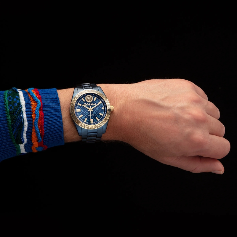 Carlo Colucci Automatikuhr Herrenuhr CC300 . blau(Image 2)