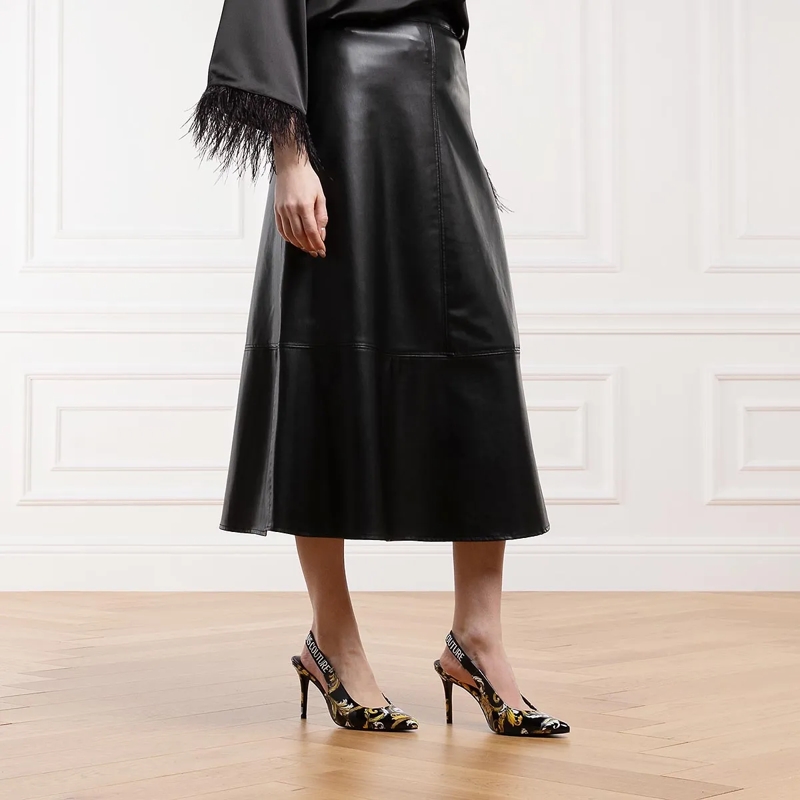 Versace Jeans Couture Pumps Fondo Scarlett Dis. S52 Black + Gold(Image 2)