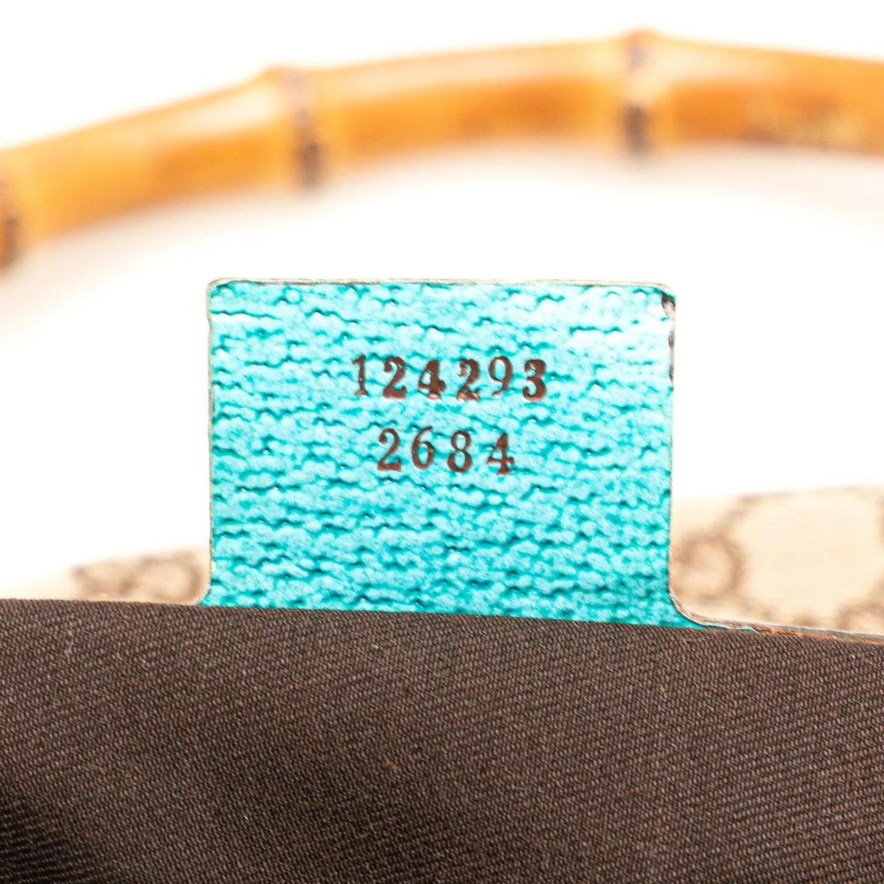 Thumbnail - Gucci Hobo Bags - GG Canvas Bamboo Studded Hobo - Gr. unisize - in Braun - für Damen