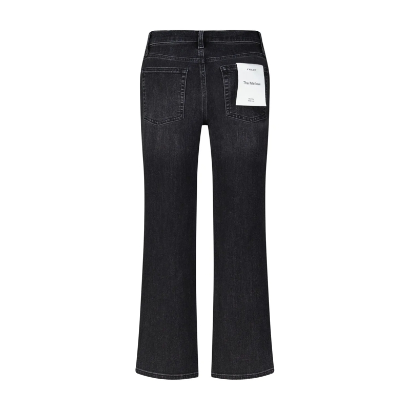 FRAME Jeans Wide-Leg Jeans The Mellow Anthrazit(Image 3)