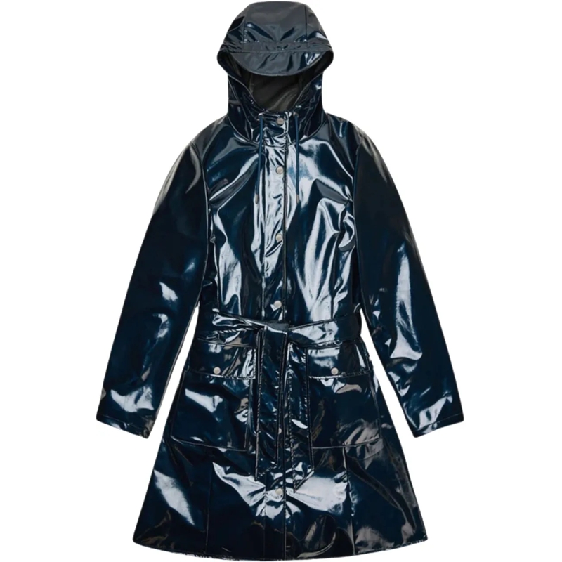 Rains Trenchcoat Rains Curve W Trenchcoats Blauw 18130 Curve W blau