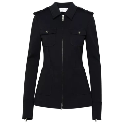 Sportmax Zarina' Black Wool Jersey Jacket Black 