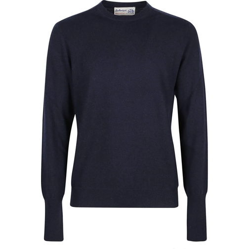 Ballantyne  Plain Sweater Blue blau