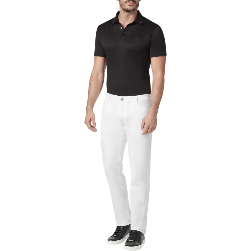 BILLIONAIRE Jeans mit geradem Bein Jeans Regular Fit Double B weiss(Image 3)