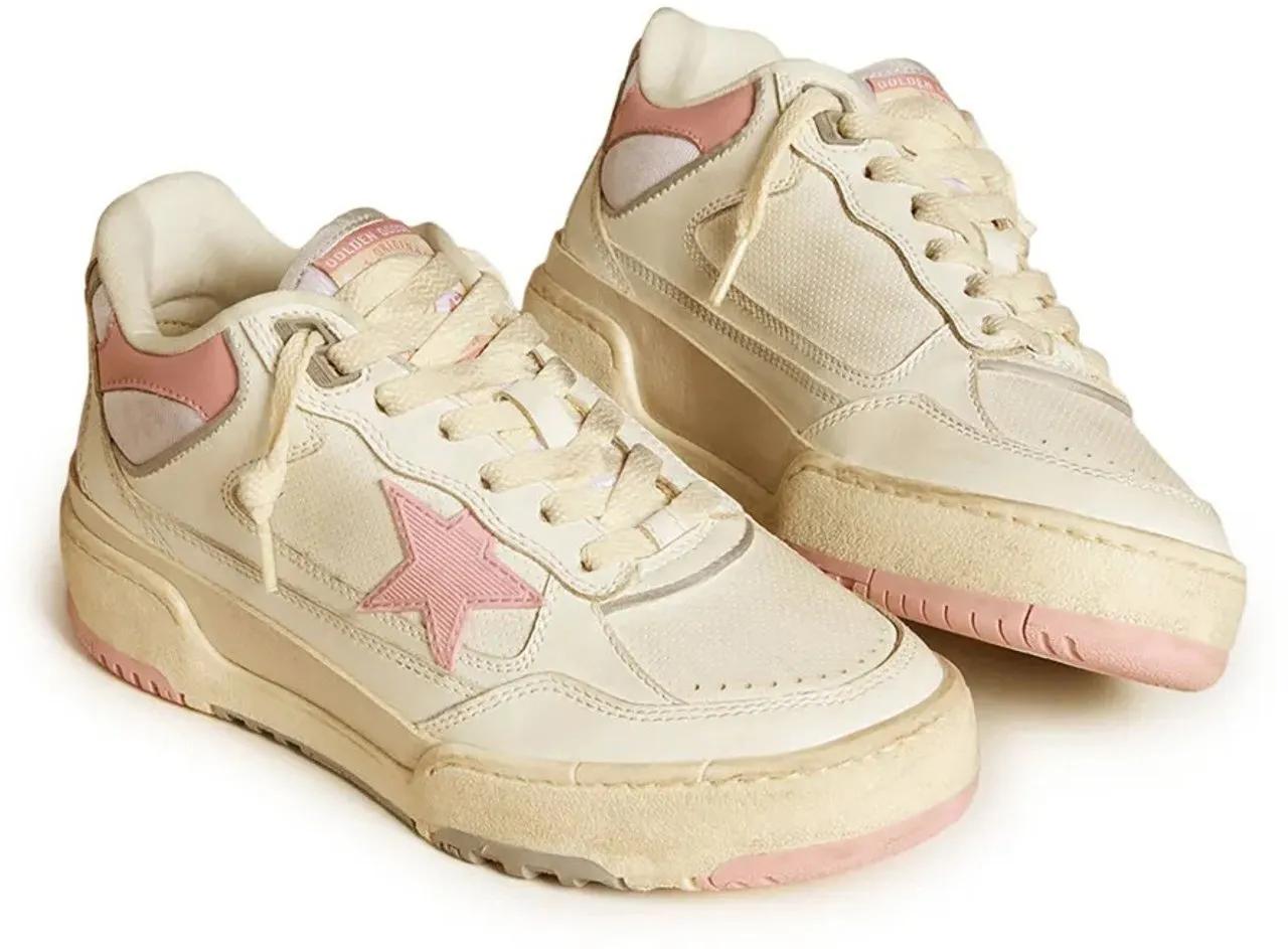 Thumbnail - Golden Goose Low-Top Sneaker - baskets forty2 en cuir - Gr. 40 (EU) - in Beige - für Damen