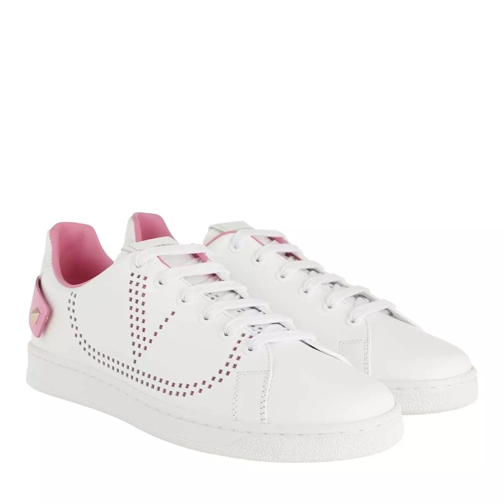 Valentino Garavani V Low Sneaker Bianco/Pretty Pink Low-Top Sneaker