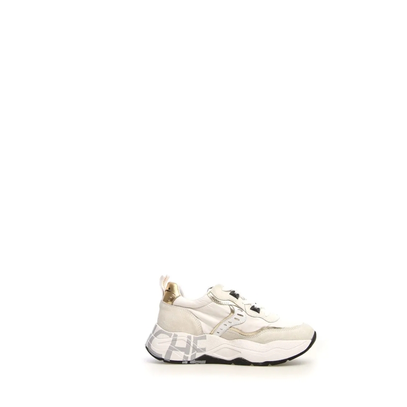 Voile Blanche Sneaker basse Trekking-Inspired White Sneakers With Technical Fa Neutrals
