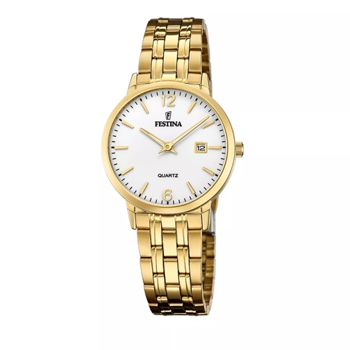Festina Classics Stainless Steel Watch Bracelet Gold Quartz Watch