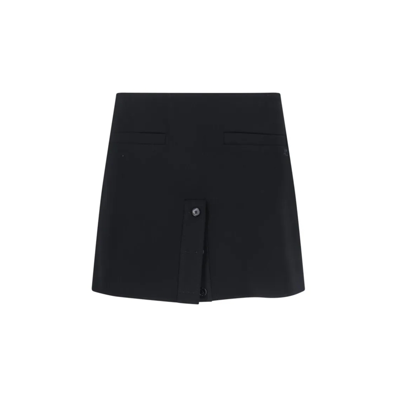 Courrèges Minirock Logo Mini Skirt – Black Black