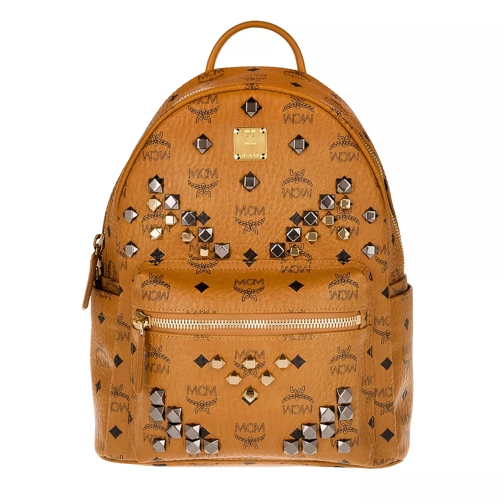 MCM Stark Backpack Small__ Cognac Backpack