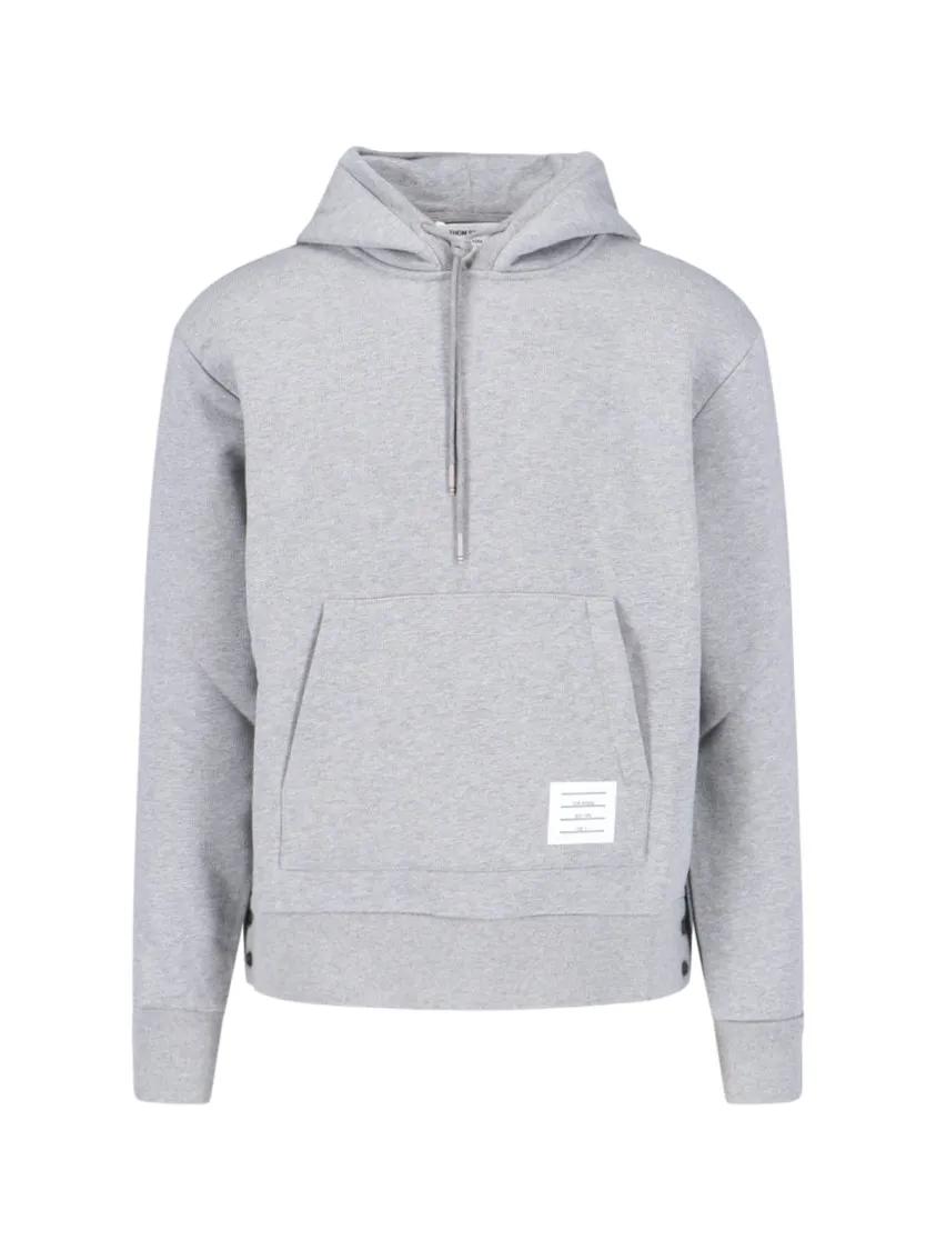 Thumbnail - Thom Browne - Logo Sweatshirt – Gray - Größe 2 - grau