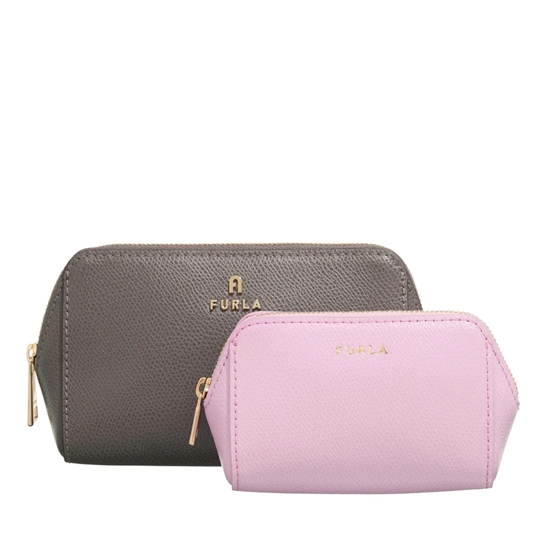 Furla Necessaire Furla Camelia M Cosmetic Case Set Urban Gray+Sakura