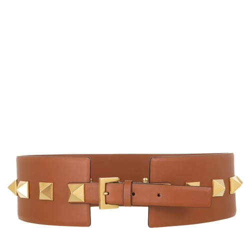 Valentino Garavani Belt Leather Brown Taillengürtel