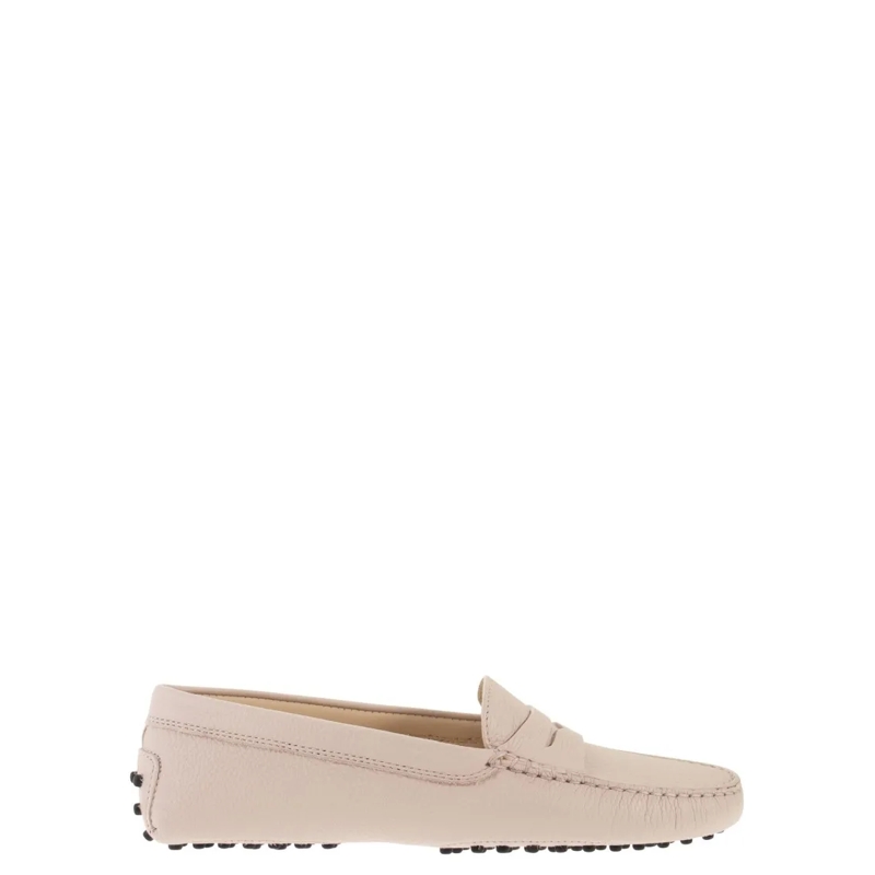 Tod's Balletschoenen Refined Leather Loafers With Hand-Stitched Detaili Pink