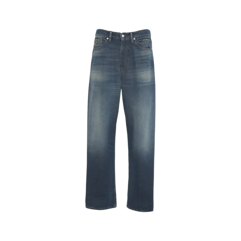 Nine In The Morning Jeans Relaxed Fit Tapered Blue Denim Icaro Jeans Grey