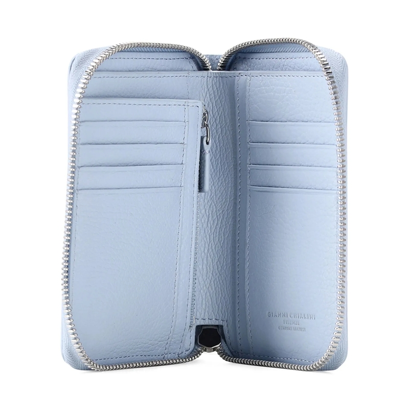 Gianni Chiarini Portemonnaie mit Zip-Around-Reißverschluss Portemonnaie aus Leder blau(Image 4)