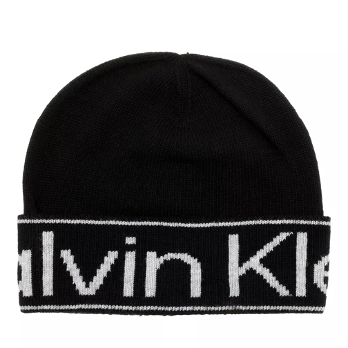 Calvin Klein Eco Reverso Beanie Ck Black Cappello di lana
