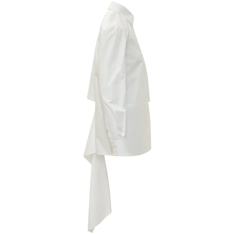 MSGM Bluse Camicia con Colletto Classico e Tasca weiß(Image 3)
