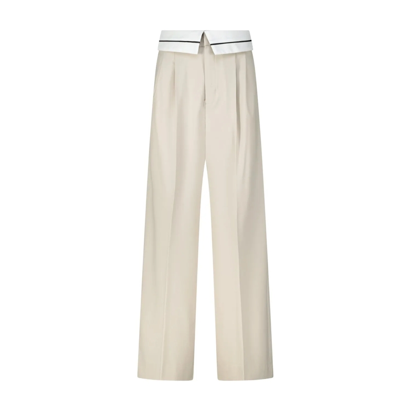 ROSSI  Bundfaltenhose Noa Collar Beige