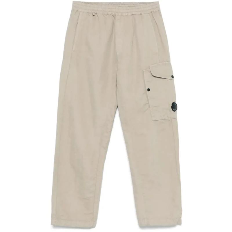 CP Company  regular fit cotton linen pants divers beige
