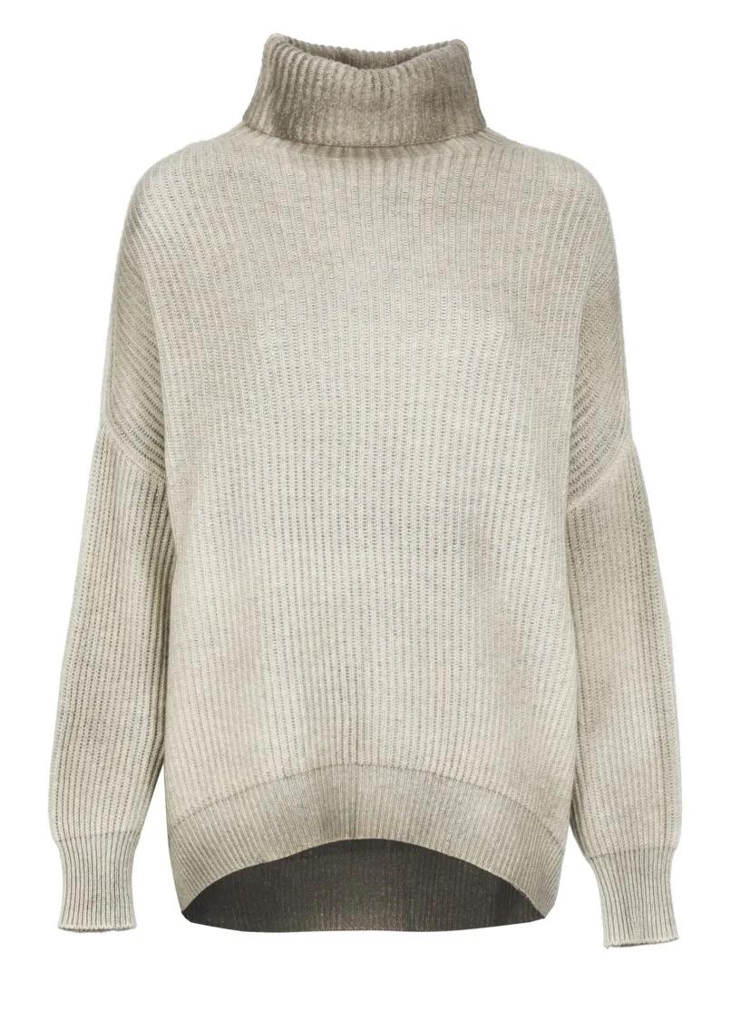 CALIBAN - Wool And Cashmere Sweater - Größe S - grau