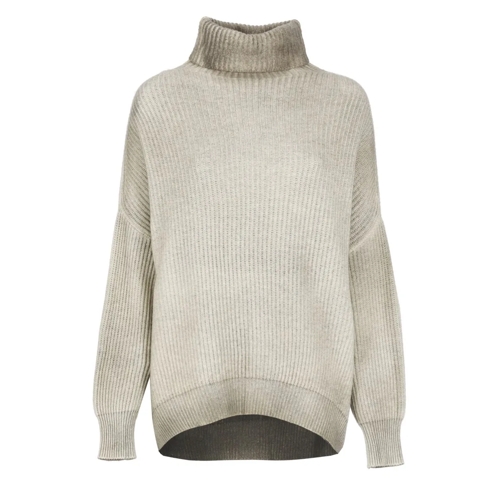 CALIBAN Wool And Cashmere Sweater Grey Rollkragenpullover