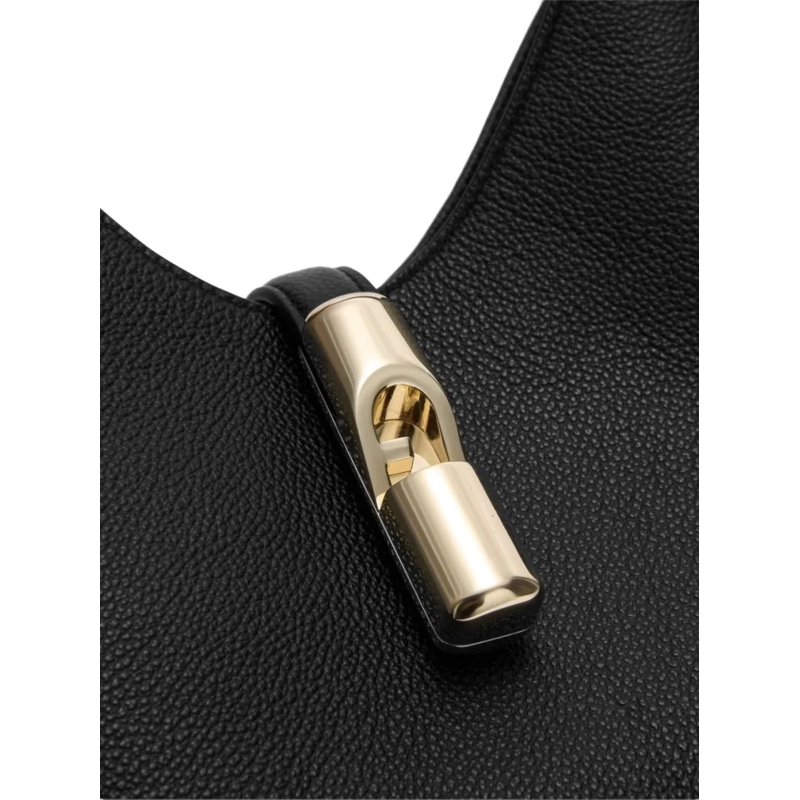 Furla Hobo Bag Furla Goccia S Hobo Nero(Image 4)
