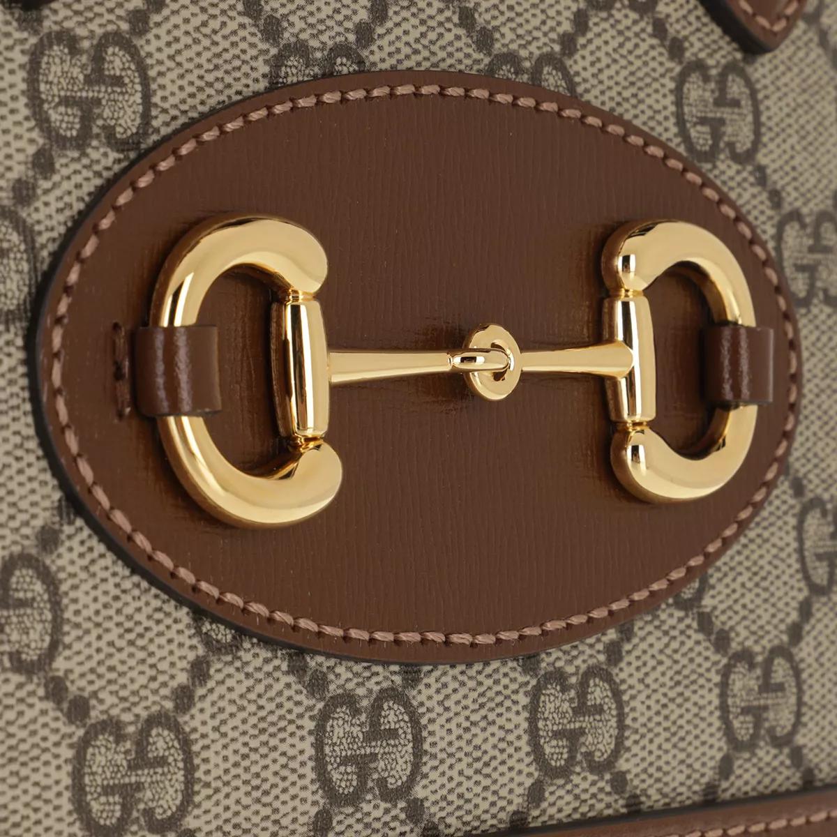 Gucci Satchels Horsebit 1955 Mini Top Handle Bag in bruin