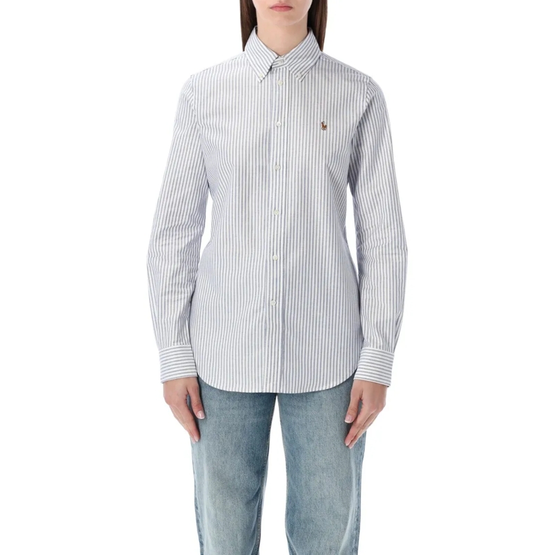 Polo Ralph Lauren Hemd Slim-Fit Striped Oxford Shirt White