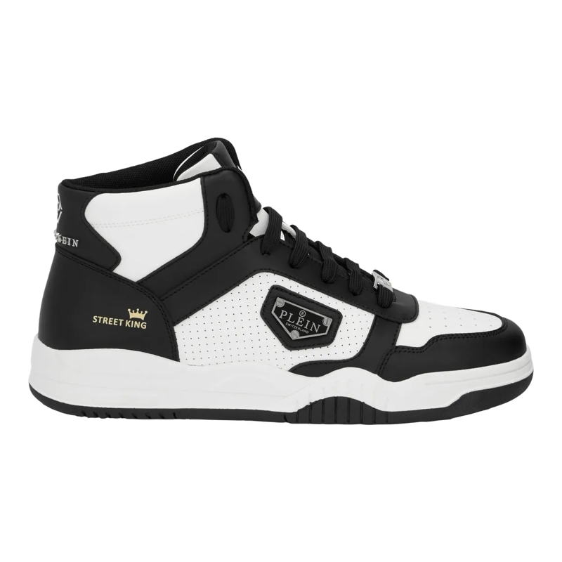 Philipp Plein Low-Top-Sneaker Mid-Top Turnschuhe Street weiss