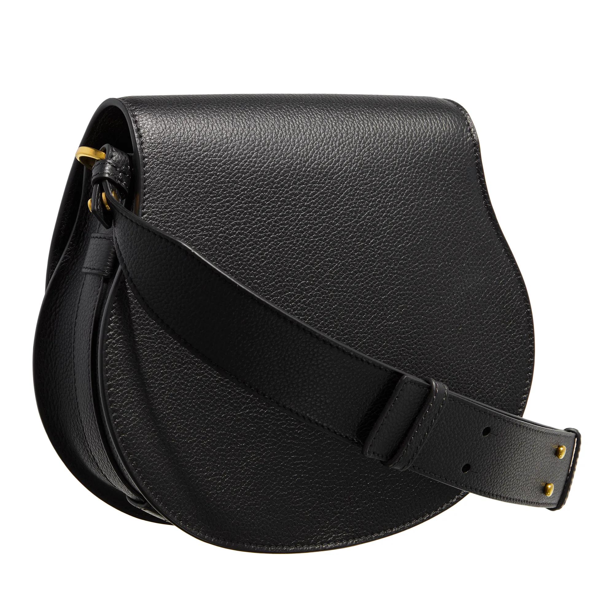 Chloé Zwarte Schoudertas van generfd kalfsleer Black Dames