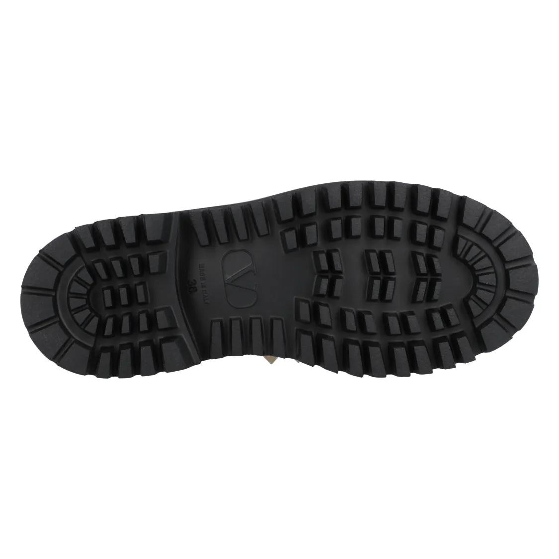 Thumbnail - Rockstud Leather Loafers - Gr. 38 (EU) - in Schwarz