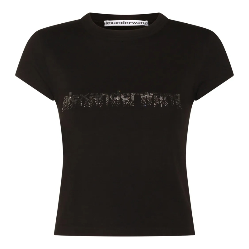 Alexander Wang T-shirt Black Cotton T-Shirt Black